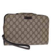 Gucci Vintage Pre-owned Canvas gucci-vskor Beige, Dam