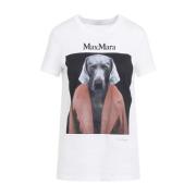 Max Mara Cipria T-Shirt Dog White, Dam