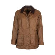 Barbour Beadnell Vaxjacka - Stilfull och Varm Brown, Dam