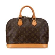 Louis Vuitton Vintage Pre-owned Canvas handvskor Brown, Dam