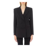 Liu Jo Dubbelknäppt blazer jacka Black, Dam