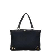 Gucci Vintage Pre-owned Canvas gucci-vskor Black, Dam