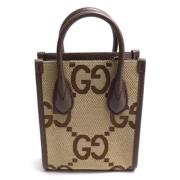 Gucci Vintage Pre-owned Canvas gucci-vskor Beige, Dam