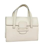 Prada Vintage Pre-owned Laeder handvskor White, Dam