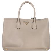 Prada Vintage Pre-owned Laeder handvskor Gray, Dam