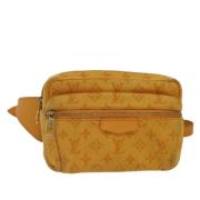 Louis Vuitton Vintage Pre-owned Denim crossbodyvskor Yellow, Dam