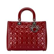 Dior Vintage Pre-owned Laeder dior-vskor Red, Dam