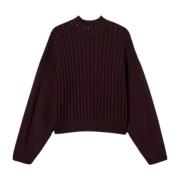 Twinset Bordeaux Sweaters Set Red, Dam