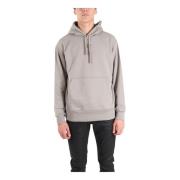 Diesel Hoodie med Framficka och Logotyp Beige, Herr