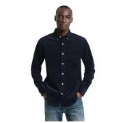 Gant Sammet Bomull Regular Skjorta Blue, Herr