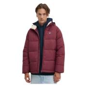 Tommy Hilfiger Bordeaux Isolerad Jacka med Huva Red, Herr