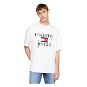 Tommy Hilfiger Vita Oversize Fit T-shirts och Polos White, Herr