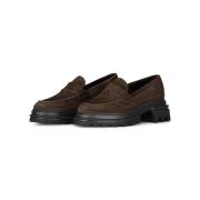 Hogan Stiliga Plateau Loafers Brown, Dam