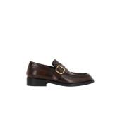 Dries Van Noten Brun Vintage Läder Loafers Brown, Dam