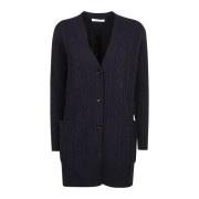 Max Mara Stilren Cardigan för Kvinnor Blue, Dam