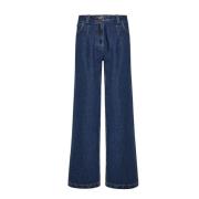 Forte Forte Vida Ben Denim Byxor Blue, Dam