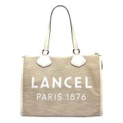 Lancel Naturlig Vit Toteväska Beige, Dam