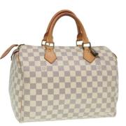 Louis Vuitton Vintage Pre-owned Canvas handvskor White, Dam