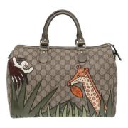 Gucci Vintage Pre-owned Canvas gucci-vskor Beige, Dam