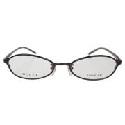 Gucci Vintage Pre-owned Plast solglasgon Brown, Dam