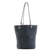 Gucci Vintage Pre-owned Canvas gucci-vskor Black, Dam