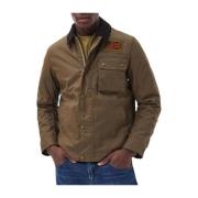 Barbour Beige Workers Jacka Steve McQueen Stil Beige, Herr