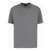 Emporio Armani Grå T-shirt med logodetaljer Gray, Herr