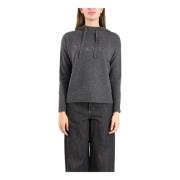 Max Mara Ull Hoodie Gorizia Stil Gray, Dam