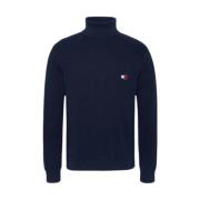 Tommy Jeans Stilren Stickad Topp Blue, Herr