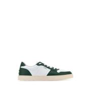 Tod's Tvåtonade Lädersneakers Green, Herr