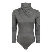 Andamane Öppen Rygg Bodysuit - Ardesia Stil Gray, Dam