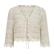 Co'Couture Virka Slips Blus Off White Beige, Dam