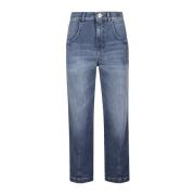 Eleventy Stretch bomulls denimbyxor Blue, Dam