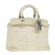 Dior Vintage Pre-owned Laeder handvskor White, Dam