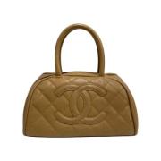 Chanel Vintage Pre-owned Laeder chanel-vskor Beige, Dam