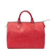 Louis Vuitton Vintage Pre-owned Laeder handvskor Red, Dam