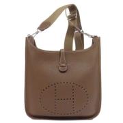 Hermès Vintage Pre-owned Tyg axelremsvskor Brown, Dam