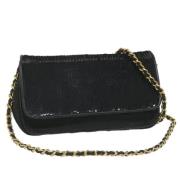 Chanel Vintage Pre-owned Tyg chanel-vskor Black, Dam