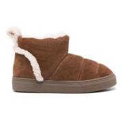 Inuikii Shearling Slip-in Ankelboots Brown, Dam