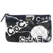 Chanel Vintage Pre-owned Canvas chanel-vskor Black, Dam