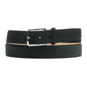 Santoni Belts Black, Herr