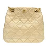 Chanel Vintage Pre-owned Laeder chanel-vskor Yellow, Dam