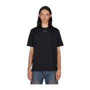 Diesel Logo Plaque Bomull T-Shirt Black, Herr