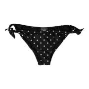 Dolce & Gabbana Polka Dot Bikini Bottom Badkläder Black, Dam