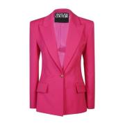 Versace Jeans Couture Fuchsia ytterkläder jacka Aw24 Pink, Dam