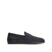 Tod's Stiliga Loafers för Män Blue, Herr