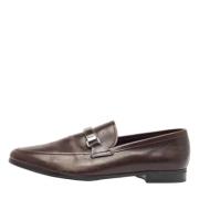 Prada Vintage Pre-owned Laeder lgskor Brown, Herr