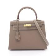 Hermès Vintage Pre-owned Laeder handvskor Beige, Dam