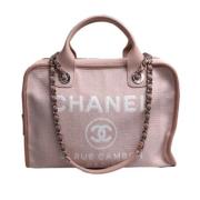 Chanel Vintage Pre-owned Canvas chanel-vskor Pink, Dam