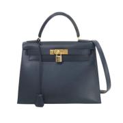 Hermès Vintage Pre-owned Laeder handvskor Blue, Dam